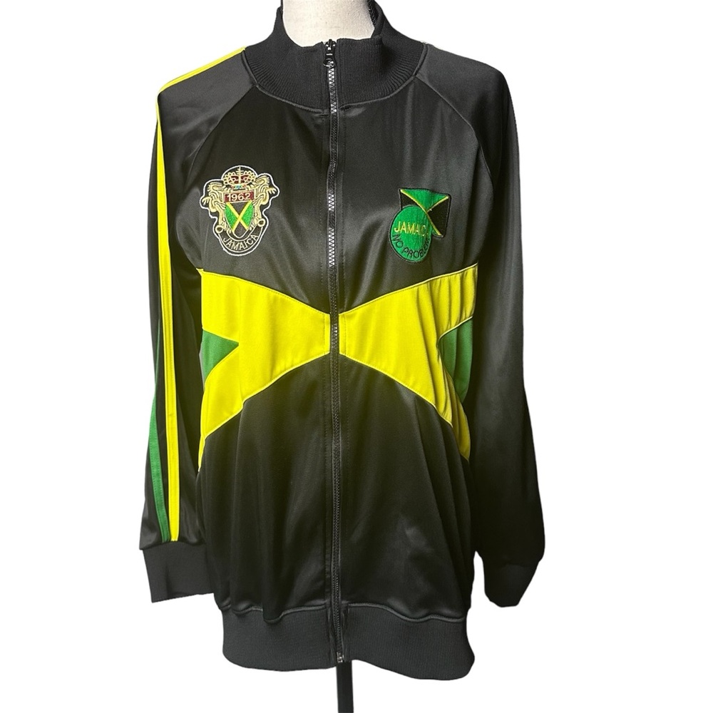 Vtg Surf style track jacket, windbreaker team Jamaica xl